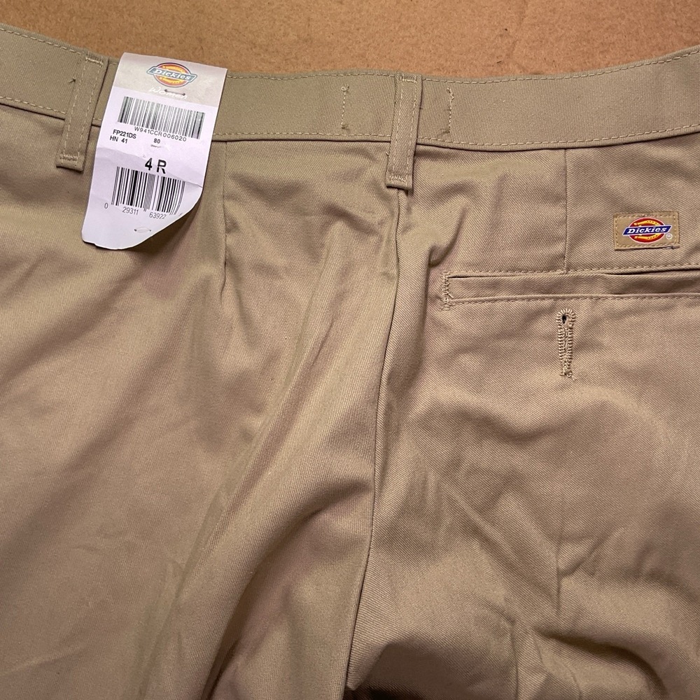 Dickies Women Khaki Pants Tan Straight Leg Workwear Trousers W941CCR 4 R